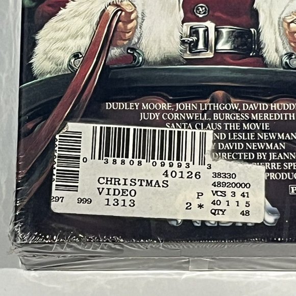 Vintage 1990 Santa Claus The Movie Dudley Moore Movie VHS Sealed  Video Treasure - Picture 2 of 15